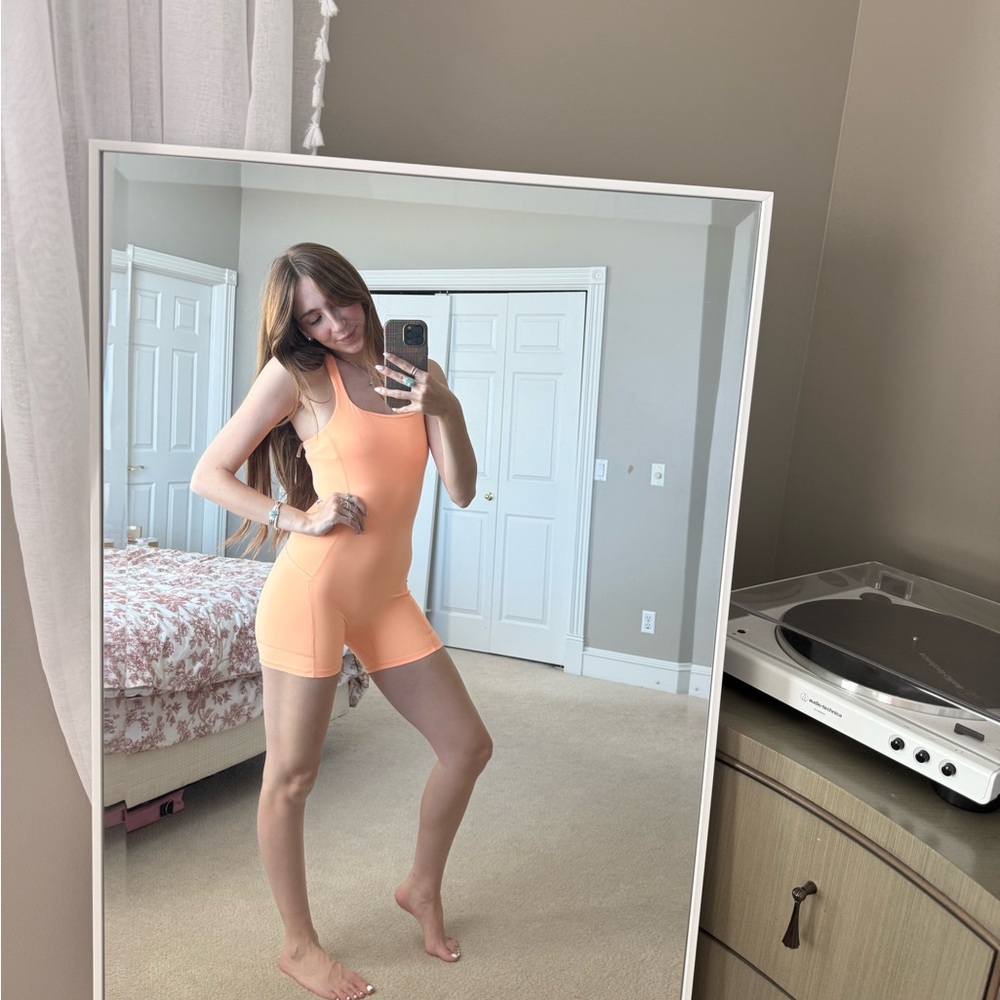 Free People Orange romper
